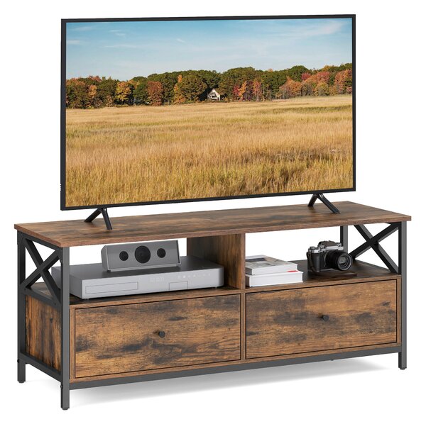 KOMODA POD TELEVIZI, hnědá, černá, 120/50/40 cm MID.YOU - Online Only TV příslušenství, Online Only
