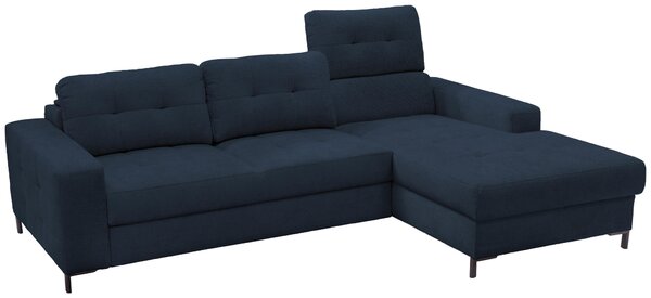 ROHOVÁ SEDAČKA, textil, tmavě modrá Livetastic - Sedací soupravy, Online Only