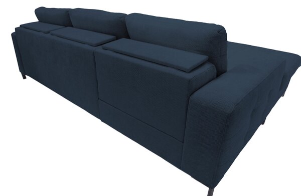 ROHOVÁ SEDAČKA, textil, tmavě modrá Livetastic - Sedací soupravy, Online Only