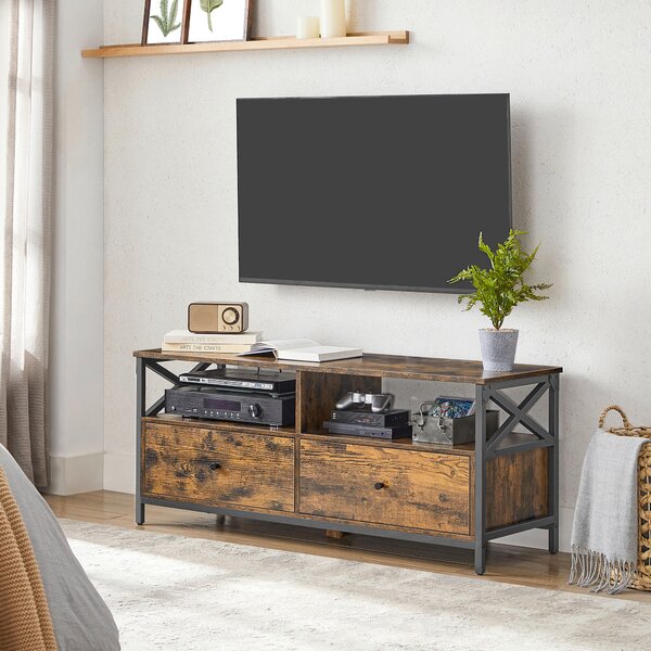 KOMODA POD TELEVIZI, hnědá, černá, 120/50/40 cm MID.YOU - Online Only TV příslušenství, Online Only