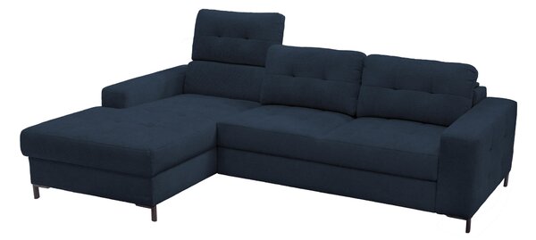 ROHOVÁ SEDAČKA, textil, tmavě modrá Livetastic - Sedací soupravy, Online Only