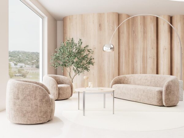 Actona Otočné designové lounge křeslo Lodi béžové
