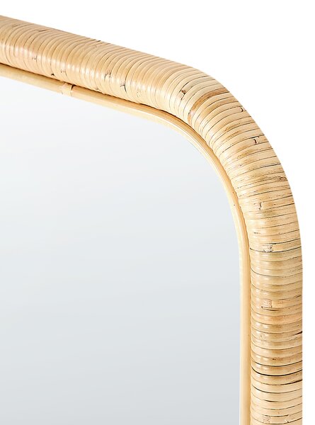 Stojací zrcadlo MALANGE 150 cm Ratan Přírodní