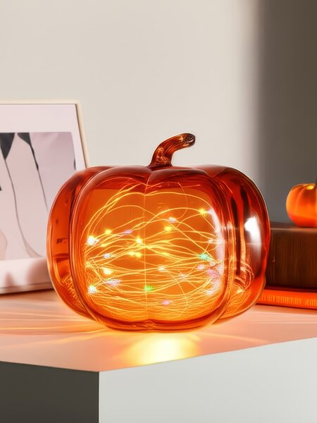 Sinsay - Dekorativní LED lampička ve tvaru dýně - oranžová