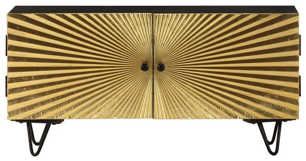 TV stolek 90 x 30 x 45 cm masivní mangovníkové dřevo 322681