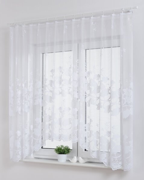 Dekorační oblouková krátká záclona MAJA bílá 300x160 cm MyBestHome