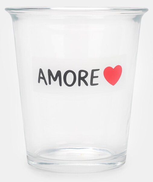 Sinsay - Sklenice s nápisy CIAO! a AMORE 2 pack - černá