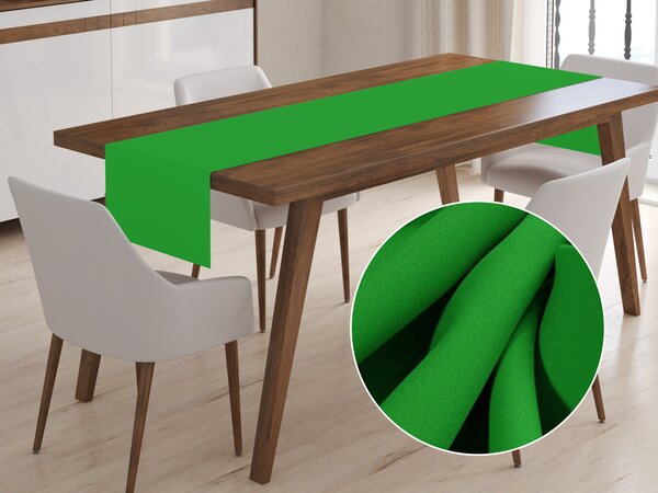 Biante Dekorační běhoun na stůl Rongo RG-043 Sytě zelený 45x160 cm