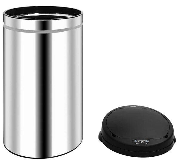 Odpadkový koš s automatickým senzorem 50 l nerezová ocel 322694