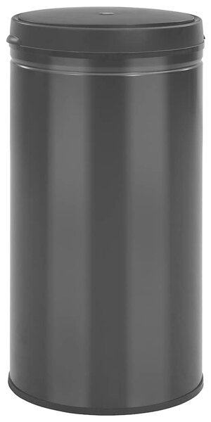 Odpadkový koš s automatickým senzorem 60 l uhlíková ocel černý 322701