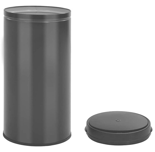 Odpadkový koš s automatickým senzorem 70 l uhlíková ocel černý 322702