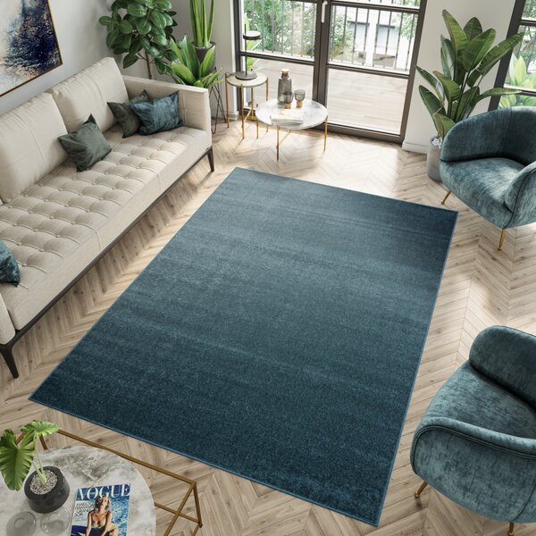 Makro Abra Kusový koberec jednobarevný SPRING P113A Tyrkysový Rozměr: 70x200 cm