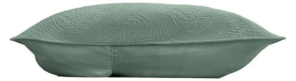 Zelený set přehozu a povlaku na polštář z mikrovlákna 240x260 cm Romane – douceur d'intérieur