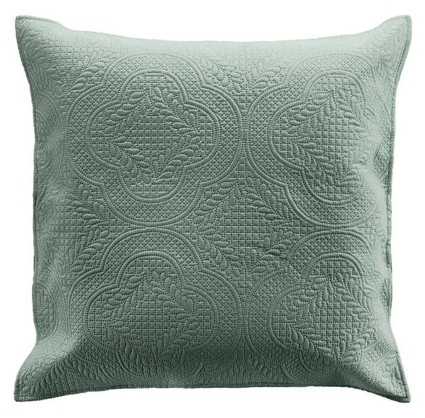 Zelený set přehozu a povlaku na polštář z mikrovlákna 240x260 cm Romane – douceur d'intérieur