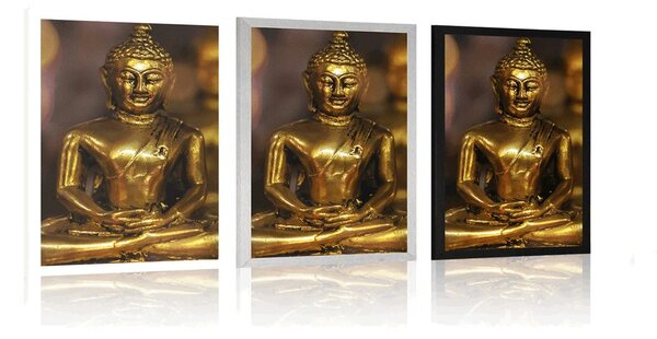 Plakát Buddha s abstraktním pozadím