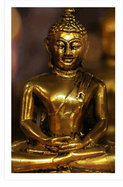 Plakát Buddha s abstraktním pozadím