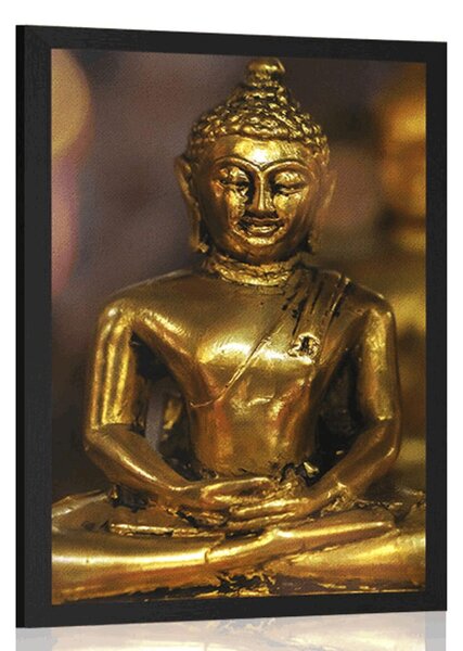 Plakát Buddha s abstraktním pozadím