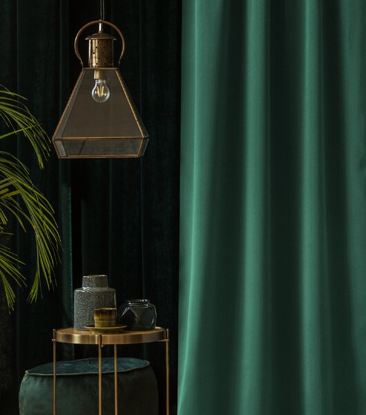 Room99 Hotový závěs na kroužcích AURA Barva: Mátová/Stříbrná, Velikost: 140 x 260 cm