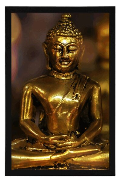 Plakát Buddha s abstraktním pozadím
