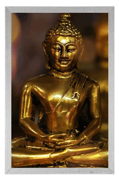 Plakát Buddha s abstraktním pozadím