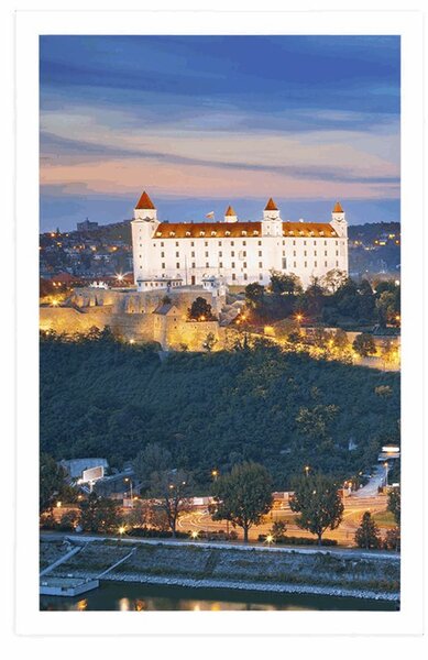 Plakát pohled na Bratislavský hrad