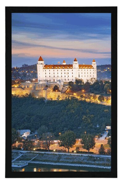 Plakát pohled na Bratislavský hrad