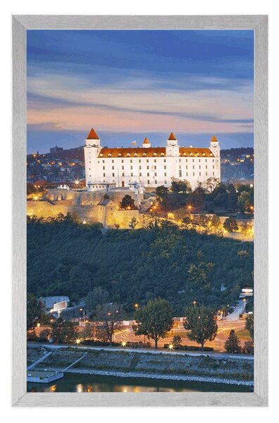 Plakát pohled na Bratislavský hrad