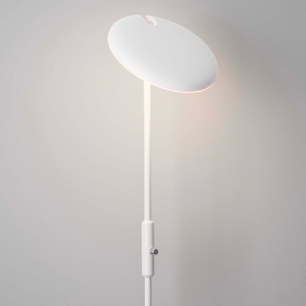 Bílá kovová stojací LED lampa Nova Luce Notos 205 cm