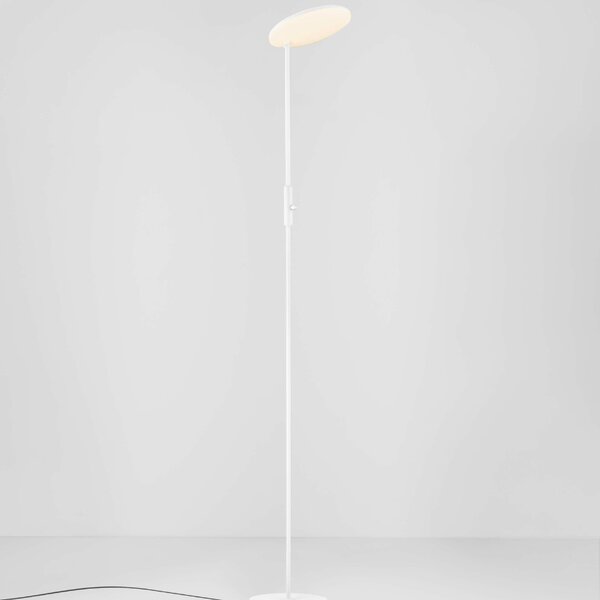 Bílá kovová stojací LED lampa Nova Luce Notos 205 cm