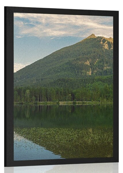 Plakát jezero u hor