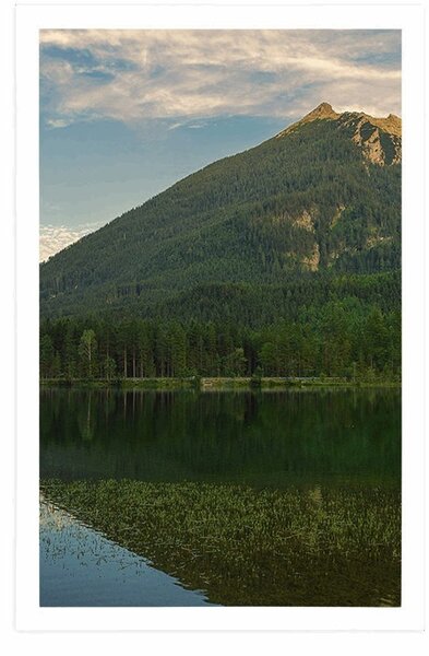 Plakát jezero u hor