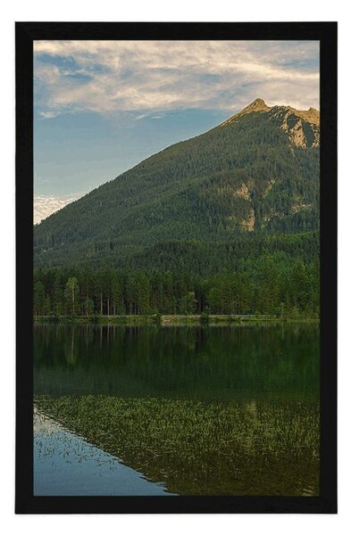 Plakát jezero u hor