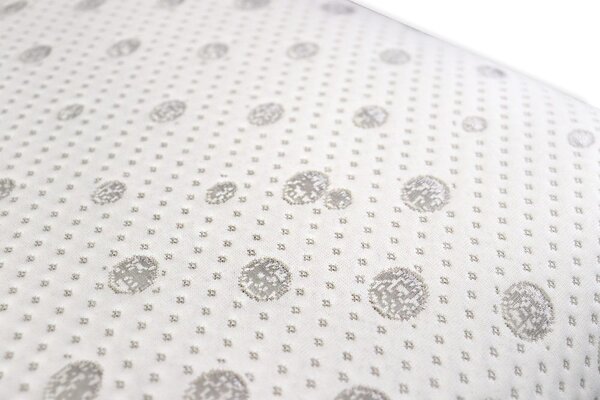 DREAMPUR Anatomický polštář DREAMPUR® z latexové pěny Grey dots perforovaný 40x60cm