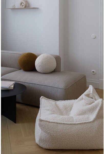 Krémový dětský sedací vak z textilie bouclé Chair – Wigiwama