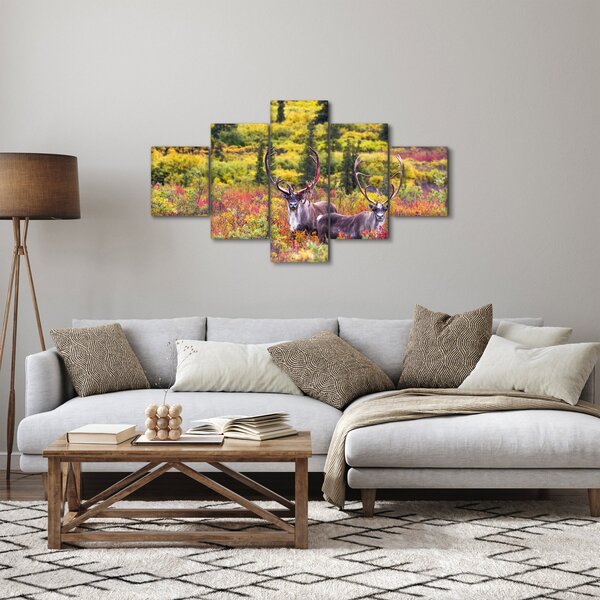 Obraz - Karibu na Aljašce (125x70 cm)
