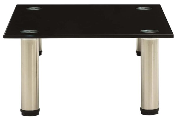 322758 TV Stand Black 40x35x17 cm Tempered Glass 322758