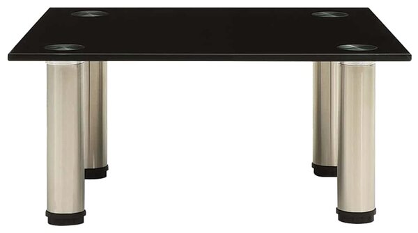 322758 TV Stand Black 40x35x17 cm Tempered Glass 322758