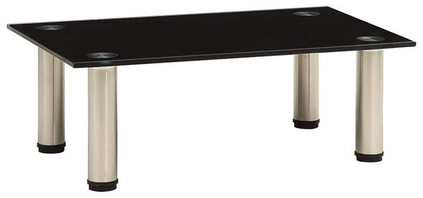 322758 TV Stand Black 40x35x17 cm Tempered Glass 322758