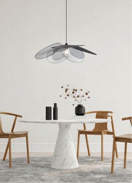 Matně černé závěsné svítidlo ø 87 cm Fleure – Reality