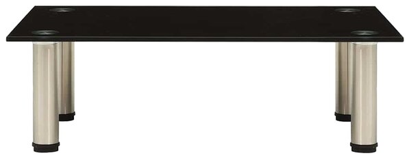 322761 TV Stand Black 60x35x17 cm Tempered Glass 322761