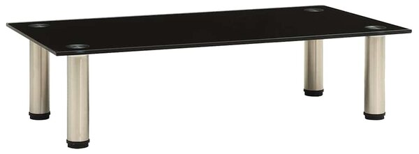 322761 TV Stand Black 60x35x17 cm Tempered Glass 322761