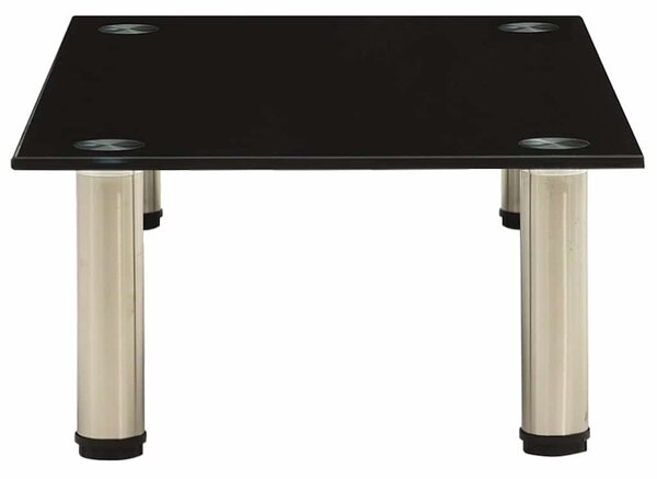 322761 TV Stand Black 60x35x17 cm Tempered Glass 322761