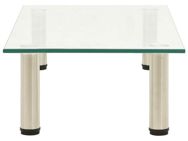 TV stolek průhledný 60 x 35 x 17 cm tvrzené sklo 322763