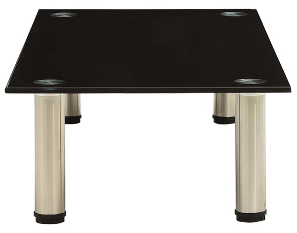 TV stolek černý 80 x 35 x 17 cm tvrzené sklo 322764