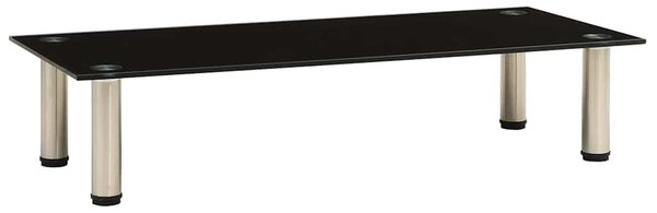 TV stolek černý 80 x 35 x 17 cm tvrzené sklo 322764
