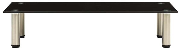 TV stolek černý 80 x 35 x 17 cm tvrzené sklo 322764
