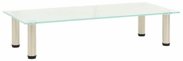 TV stolek mléčný 60 x 35 x 17 cm tvrzené sklo 322765