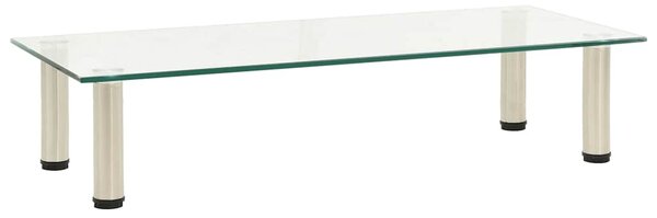 TV stolek průhledný 80 x 35 x 17 cm tvrzené sklo 322766