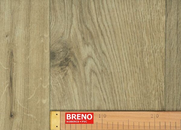 Breno PVC BLACKTEX Giant Oak 116M - světle hnědé dřevo, šíře 400 cm