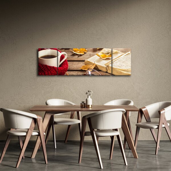 Obraz - Podzimní šálek čaje (170x50 cm)